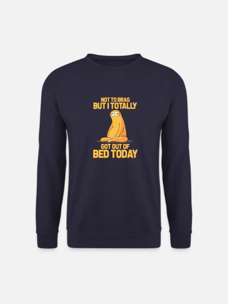 Sloth Sloth Sloths Cadeau fatigué - Sweat-shirt Unisexe - marine