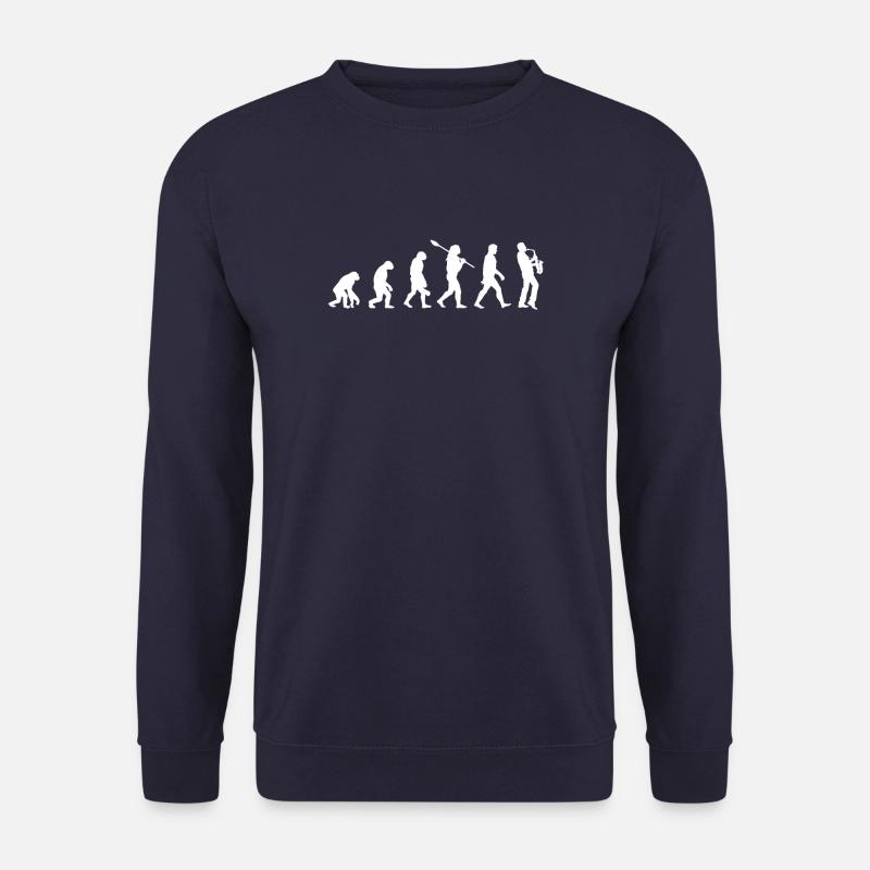 Saxophone Evolution - Unisex Sweatshirt - navy