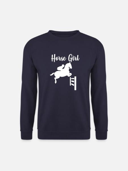 Cheval, chevaux, cheval, amour, cadeau, cavalière - Sweat-shirt Unisexe - marine