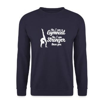 Turnerin - Unisex Pullover - Navy - Vorne - Alina (178cm) & Michal (187cm)