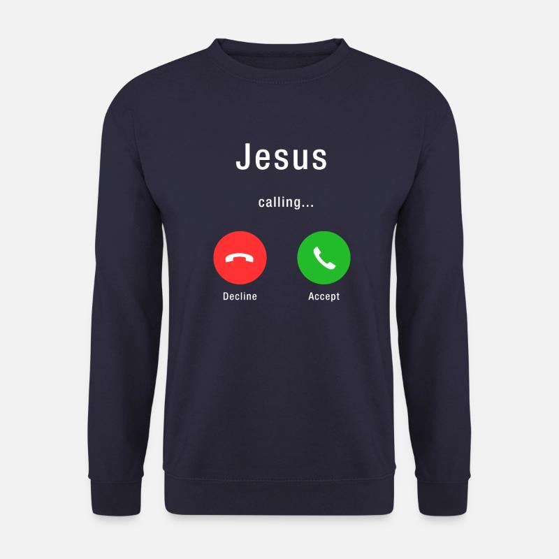 CHRISTMAS JESUS CALLING - Unisex Sweatshirt - navy