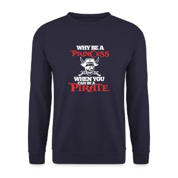 Pirate Pirate - Sweat-shirt Unisexe - marine - Devant - Alina (178cm) & Michal (187cm)