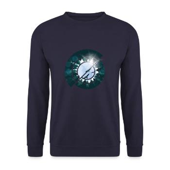 forest - Unisex Sweatshirt - navy - Front - Alina (178cm) & Michal (187cm)