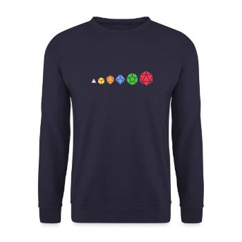 D20 Évolution - Sweat-shirt Unisexe - marine - Devant - Alina (178cm) & Michal (187cm)