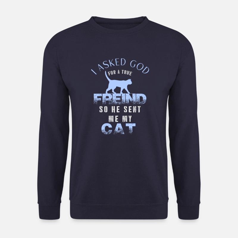 meine Katze, my cat - Unisex Pullover - Navy