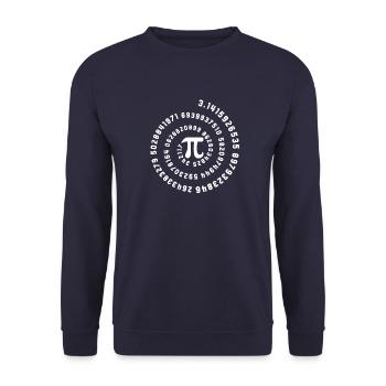 Pi Mathématicien Mathe maths physique cadeau - Sweat-shirt Unisexe - marine - Devant - Alina (178cm) & Michal (187cm)