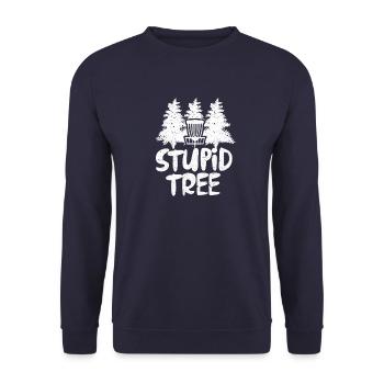 Disc Golf Disc Golf Frisbee Sports Gift - Unisex Sweatshirt - navy - Front - Alina (178cm) & Michal (187cm)