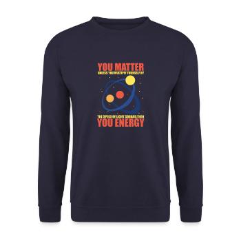 science - Sweat-shirt Unisexe - marine - Devant - Alina (178cm) & Michal (187cm)