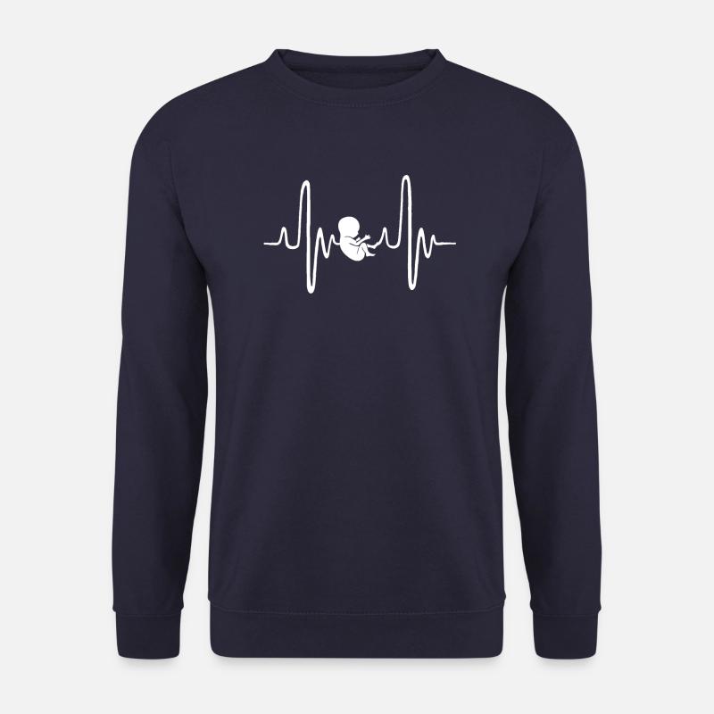 Herzschlag Embrio - Unisex Pullover - Navy