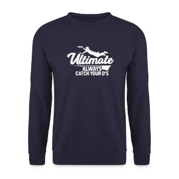 Ultimate Frisbee - Unisex Pullover - Navy - Vorne - Alina (178cm) & Michal (187cm)