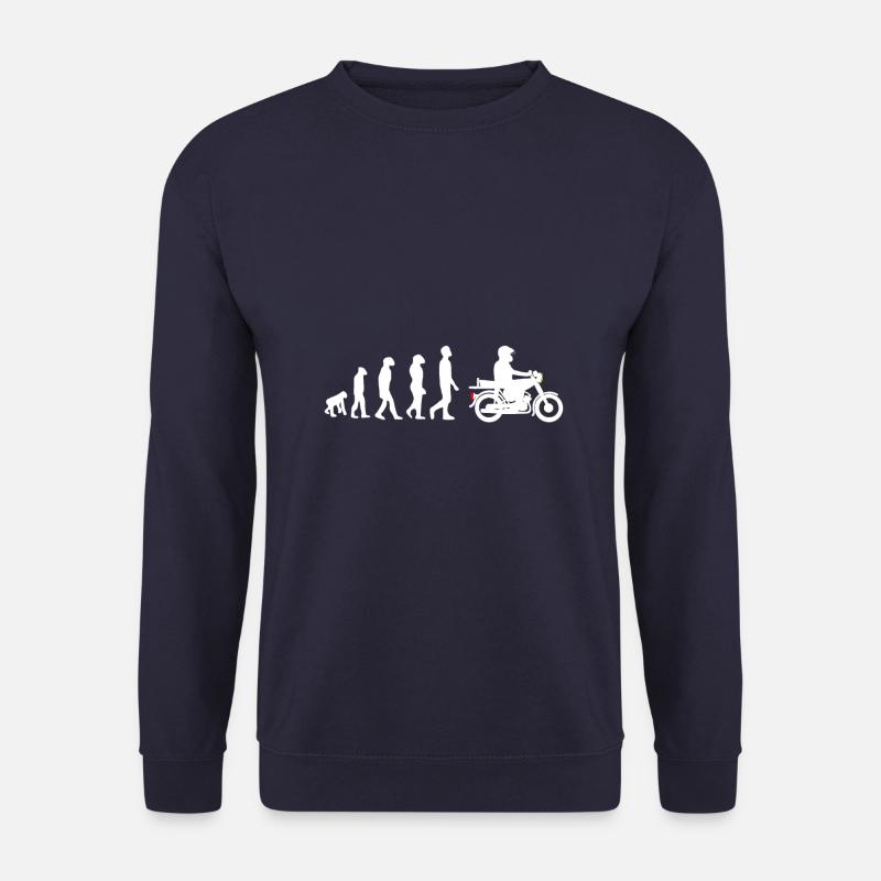 Evolution de 2 horloges Simson - Sweat-shirt Unisexe - marine