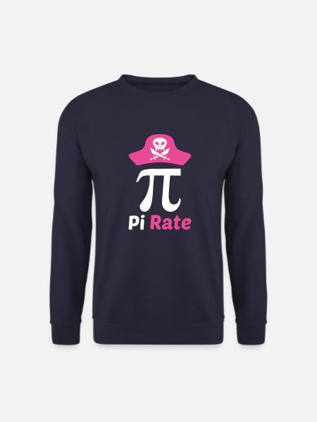 Pi Rate Pi Tag 14.03. Mathematik Kreiszahl Pi - Unisex Pullover - Navy