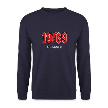 1969 50 years birthday - Unisex Sweatshirt - navy - Front - Alina (178cm) & Michal (187cm)
