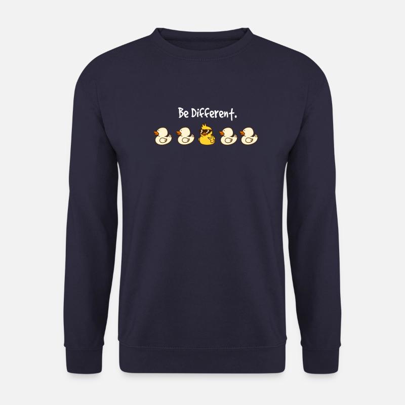 Coole Ente Entchen Ducks Be Different Geschenk - Unisex Pullover - Navy