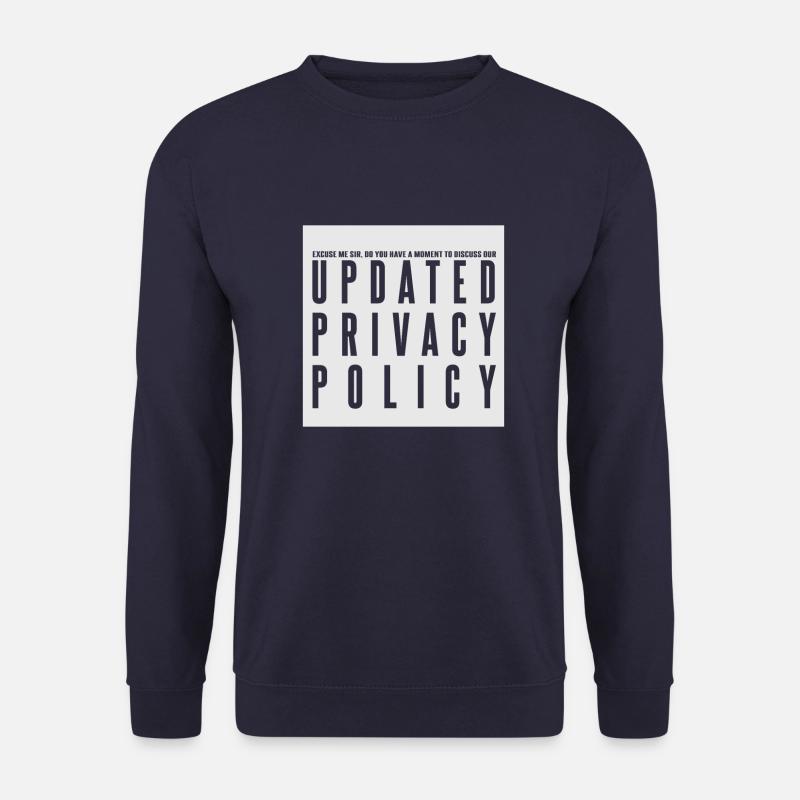 Updated Privacy Policy Datenschutz Richtlinien - Unisex Pullover - Navy