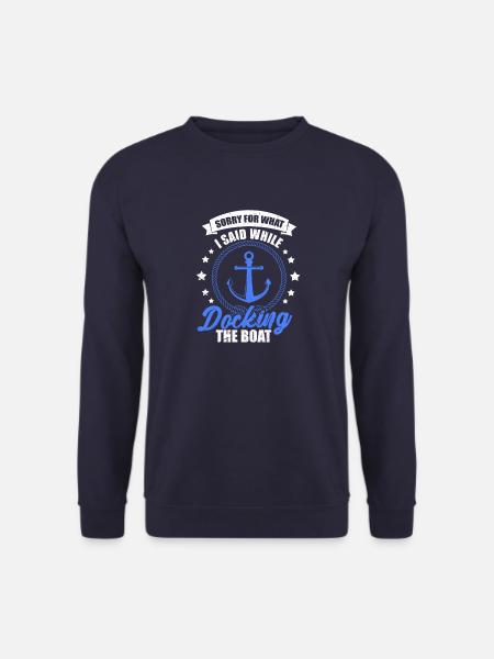 Boot Kapitän Segelboot Motorboot See Geschenk - Unisex Pullover - Navy