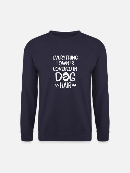 Hundehaare Hundehaar Hund Hunde Haustier Geschenk - Unisex Pullover - Navy