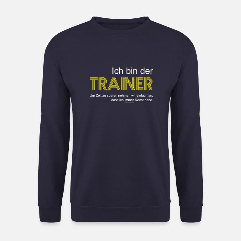 Trainer Geschenk Idee Abschied Witzig T-Shirt - Unisex Pullover - Navy