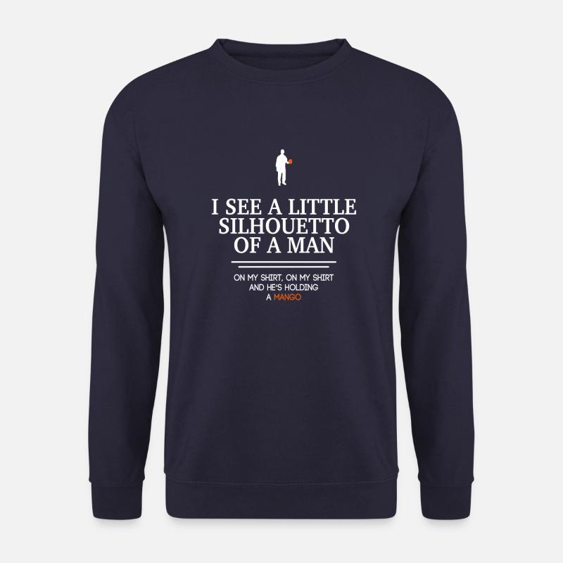 I see a little Silhouetto of a man - Unisex Pullover - Navy