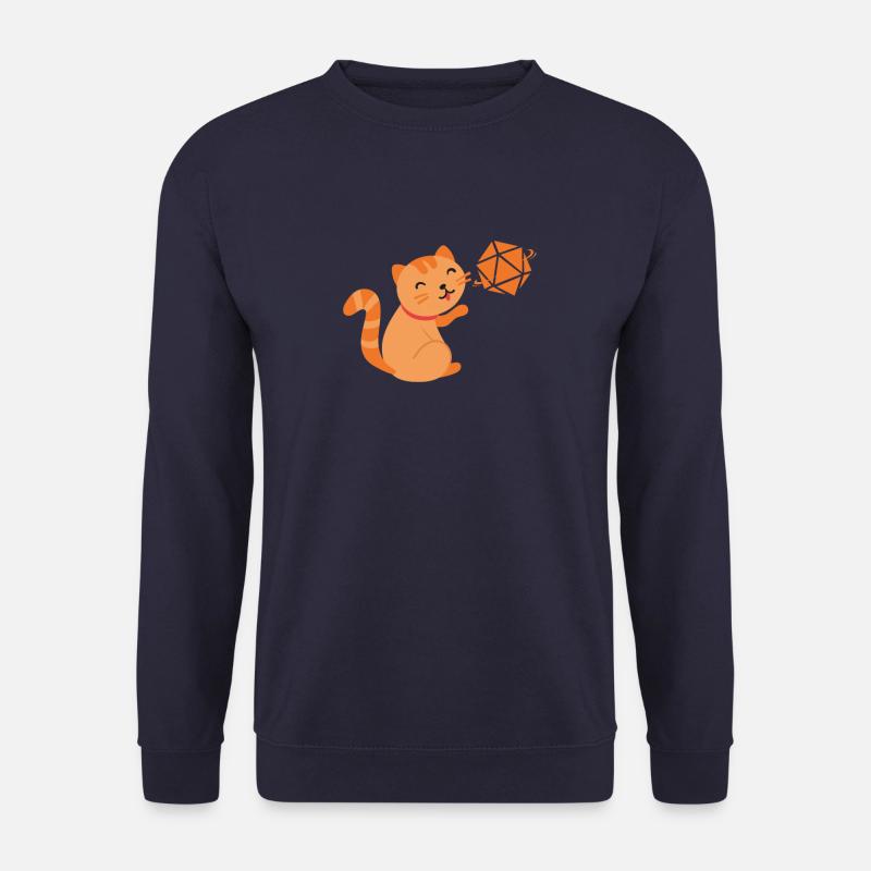 D20 cat - Unisex Sweatshirt - navy