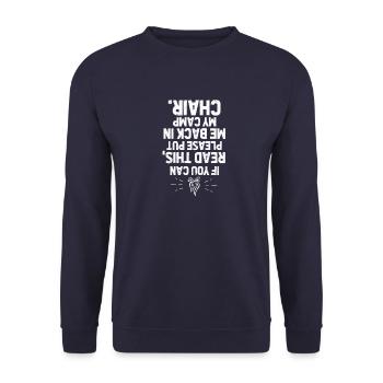 Campeurs - Sweat-shirt Unisexe - marine - Devant - Alina (178cm) & Michal (187cm)
