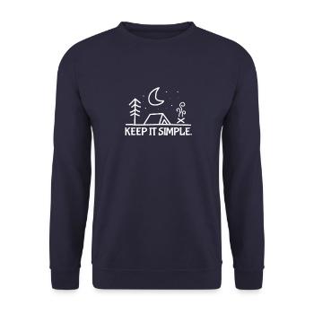 Zelten - Unisex Pullover - Navy - Vorne - Alina (178cm) & Michal (187cm)