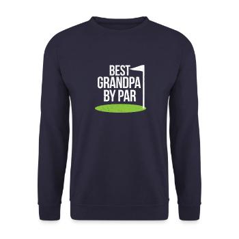 Golf Opa - Unisex Pullover - Navy - Vorne - Alina (178cm) & Michal (187cm)
