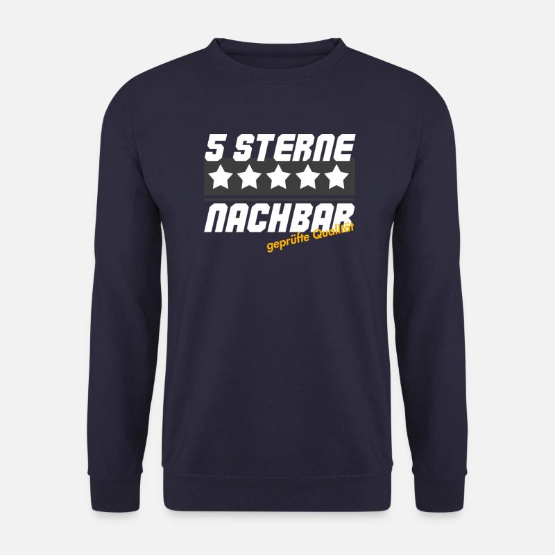 5 Sterne Nachbar Lustiges Fun Shirt - Unisex Pullover - Navy