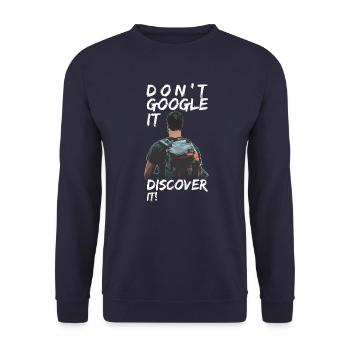 T-shirt de voyage pour idée cadeau de routard - Sweat-shirt Unisexe - marine - Devant - Alina (178cm) & Michal (187cm)