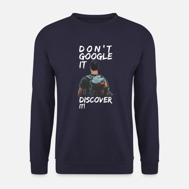 Reise T- Shirt für Backpacker Geschenkidee - Unisex Pullover - Navy