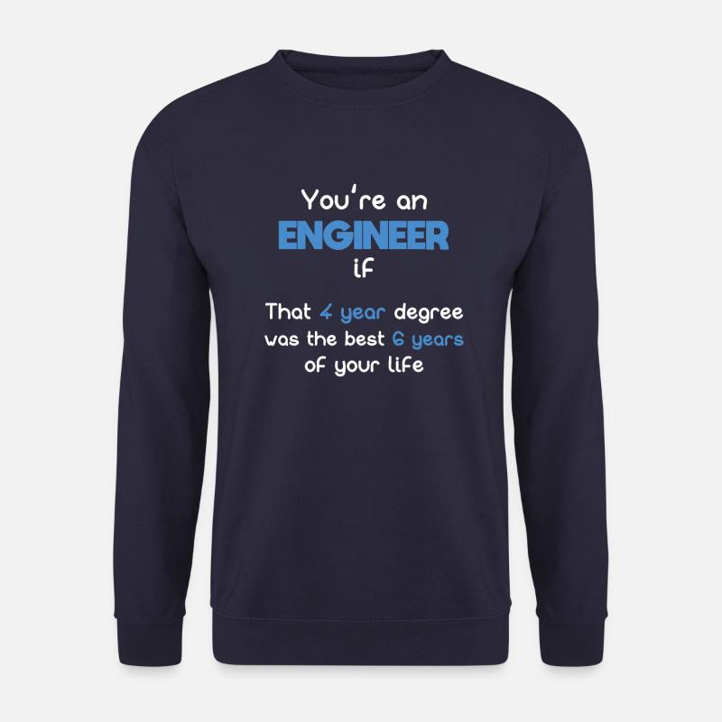 Engineer studying best lives - Unisex Sweatshirt - navy