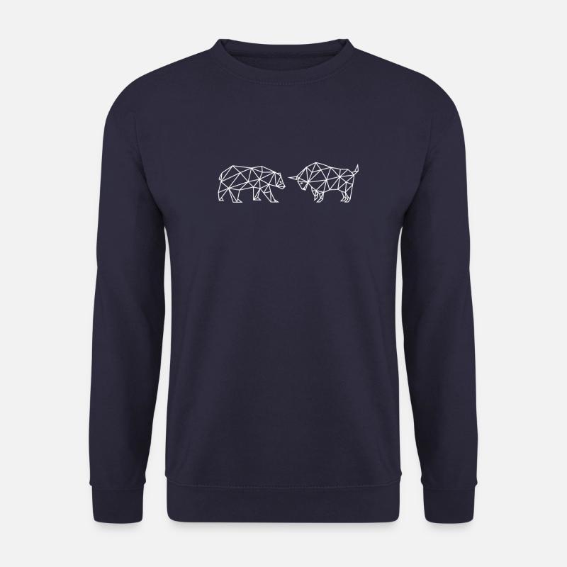 Bulle Und Bär Börse Aktien Trading Handel - Unisex Pullover - Navy