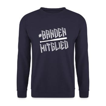 Banden mitglied hood ghetto gangster - Unisex Pullover - Navy - Vorne - Alina (178cm) & Michal (187cm)