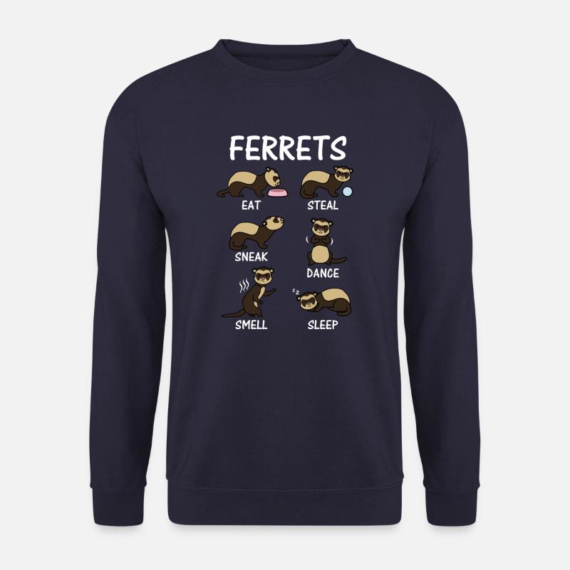 Ferret gift - Unisex Sweatshirt - navy