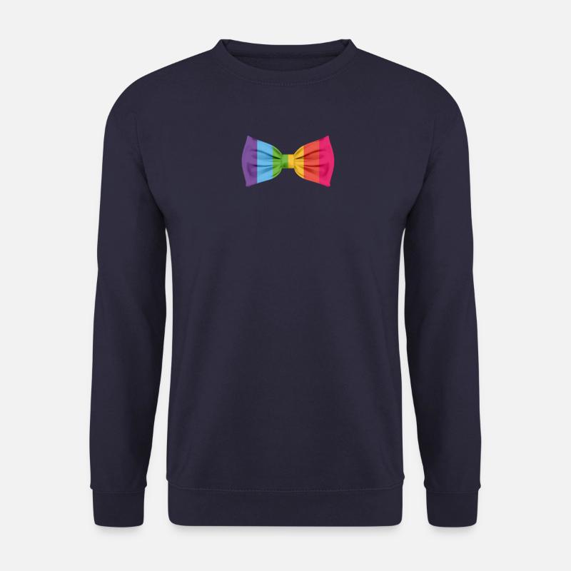 Regenbogen Fliege Lustiges LGTBQ Geschenk - Unisex Pullover - Navy