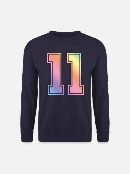 11 Zahl Bunt - Unisex Pullover - Navy