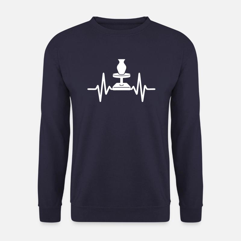 Pottery Wheel Ceramic Artisan - Unisex Sweatshirt - navy