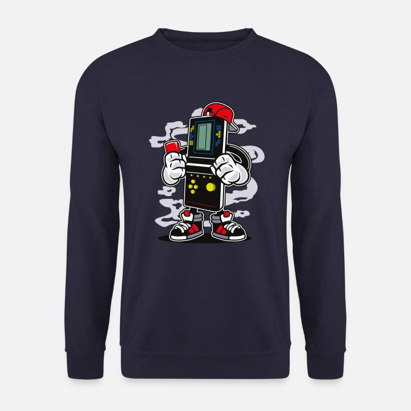 ZOCKER BOY - Comic Cartoon Comic Figur Motiv - Unisex Pullover - Navy