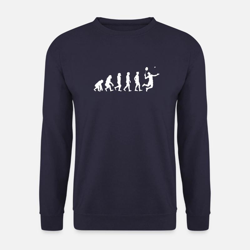 Cadeau d'évolution de badminton - Sweat-shirt Unisexe - marine
