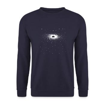 Schwarzes Loch - Unisex Pullover - Navy - Vorne - Alina (178cm) & Michal (187cm)