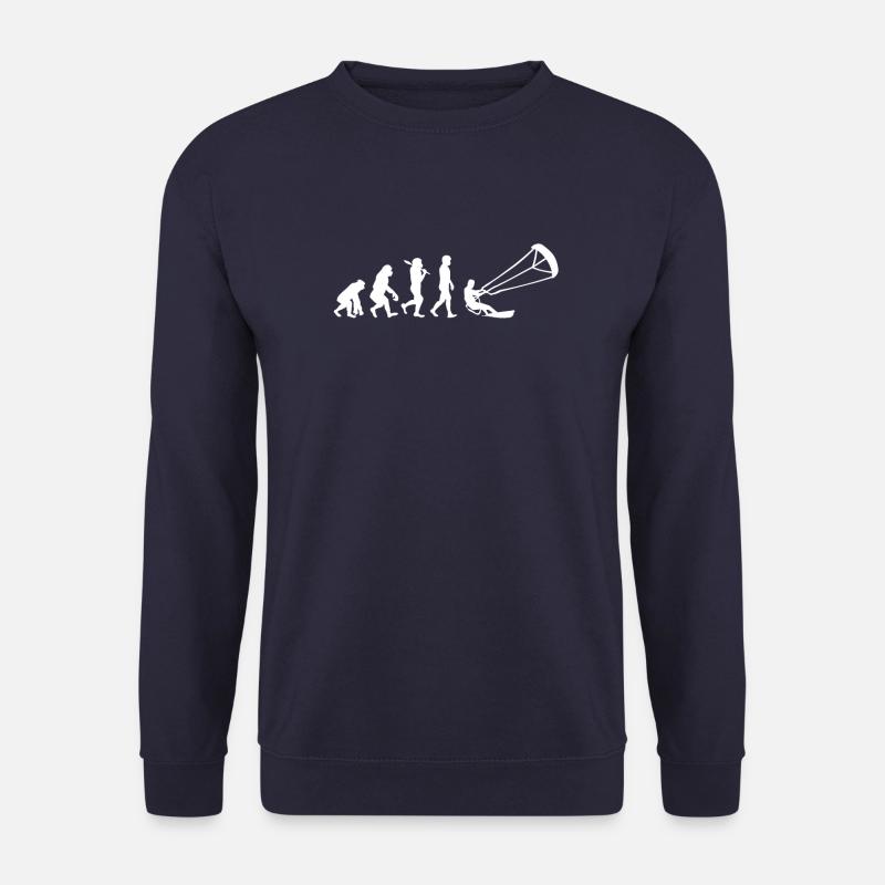 Evolution of kitesurfing - Unisex Sweatshirt - navy