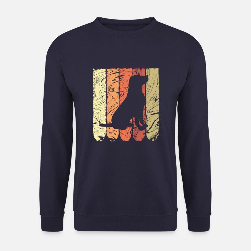 Hund Labrador Retro Design Grunge - Unisex Pullover - Navy