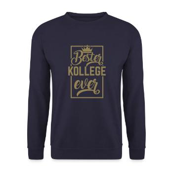 Bester Kollege Ever - Unisex Pullover - Navy - Vorne - Alina (178cm) & Michal (187cm)