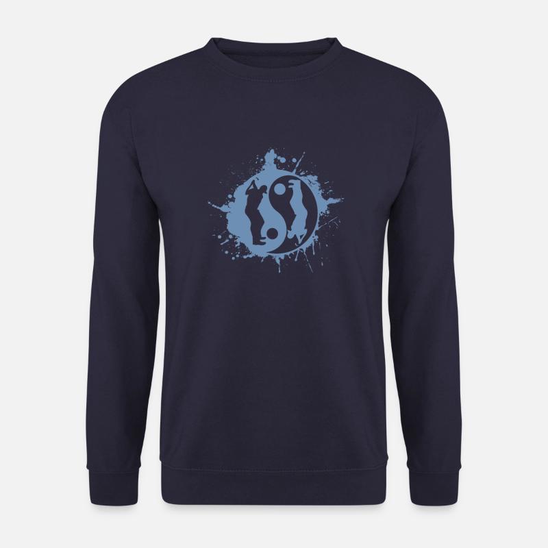 Golf Golfer Golfing Yin Yan Japanisches Symbol - Unisex Pullover - Navy