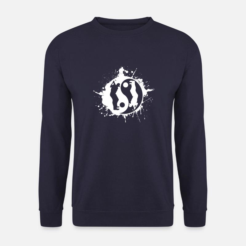 Golf Golfer Golfing Yin Yan Japanisches Symbol - Unisex Pullover - Navy