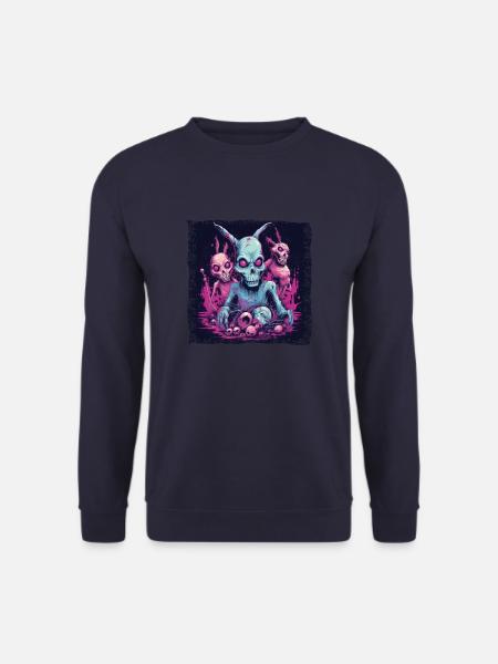 Easter Bunny Zombie Celebration - Unisex Sweatshirt - navy