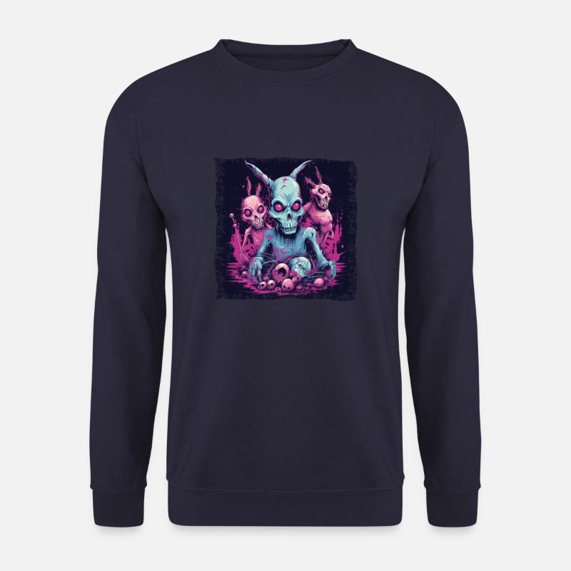 Easter Bunny Zombie Celebration - Unisex Sweatshirt - navy