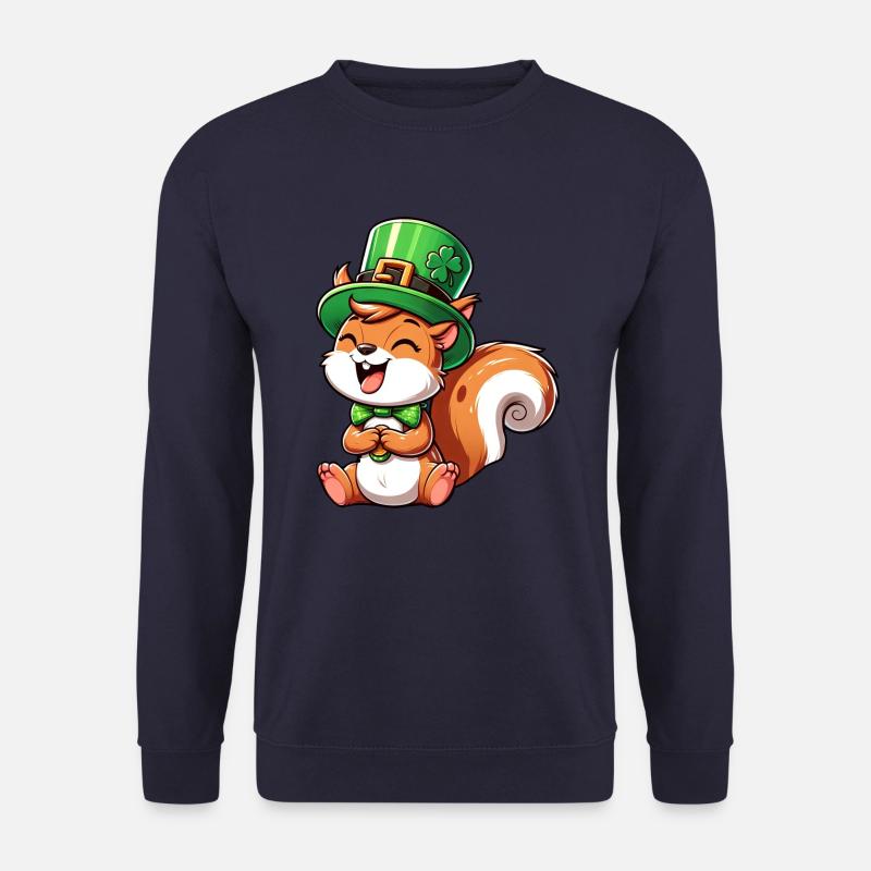 Freches Eichhörnchen St. Patricks - Unisex Pullover - Navy