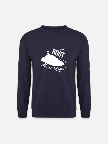 Mein Boot meine Regeln Motorboot - Unisex Pullover - Navy