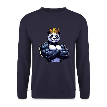 Entraînement physique Muscle Panda King - Sweat-shirt Unisexe - marine - Devant - Alina (178cm) & Michal (187cm)
